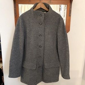 Grey L.L. Bean Military Jacket